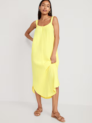 Sleeveless Shirred Maxi Dress for Women | Old Navy (US)