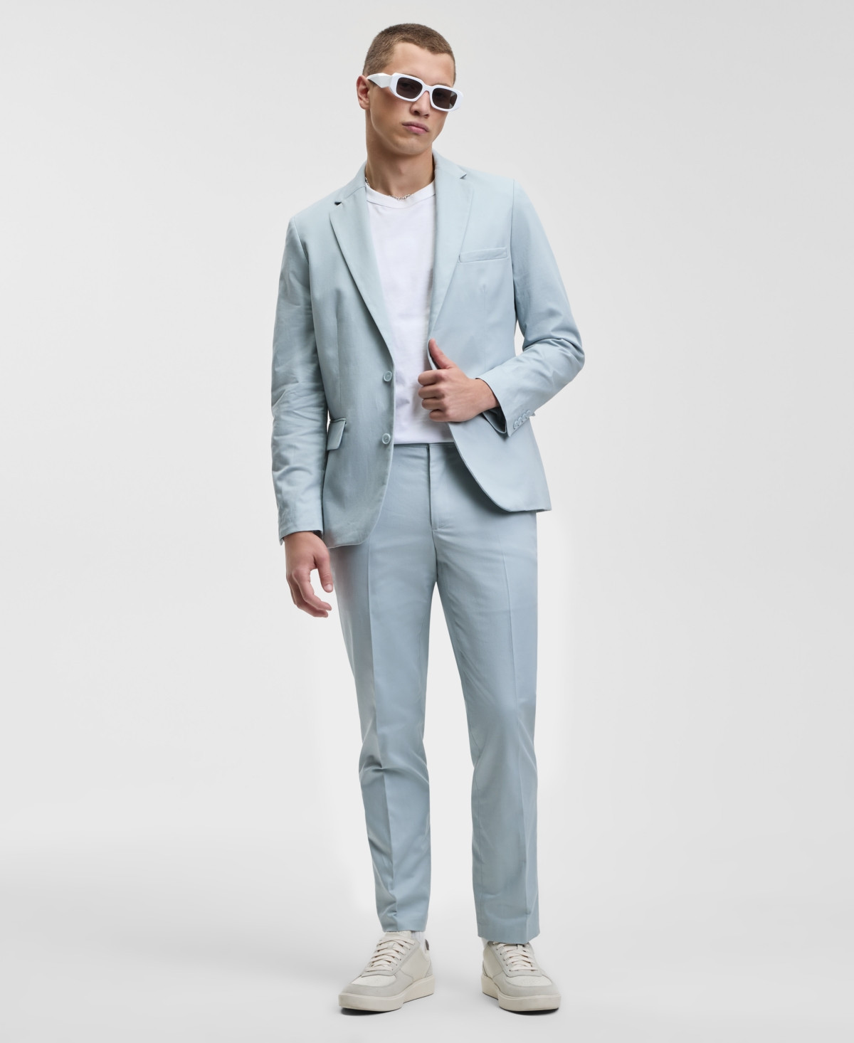 Mode of One Men's Slim-Fit Blazer, Exclusively at Macy's - Misty Silver | Macy's