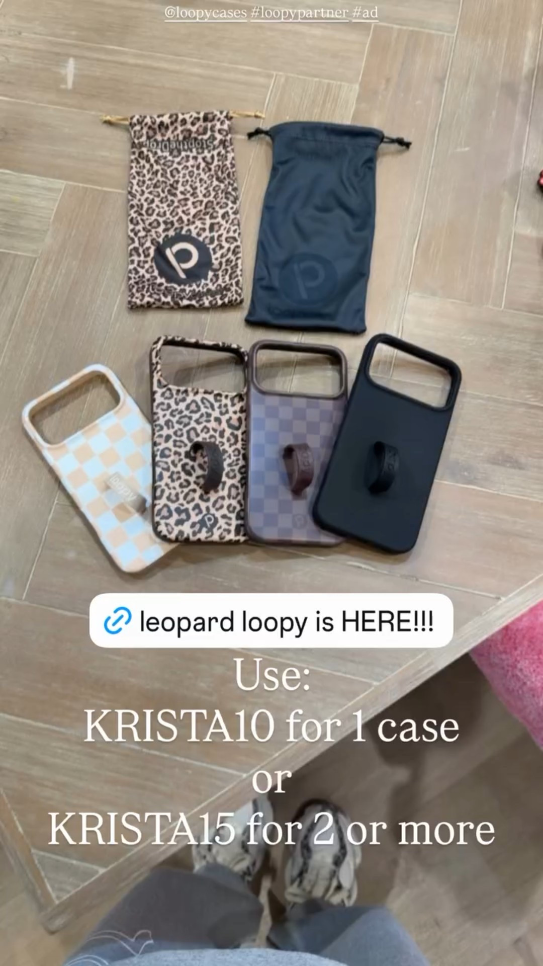 Use:
KRISTA10 for 1 case
or 
KRISTA15 for 2 or more @loopycases #loopypartner #ad