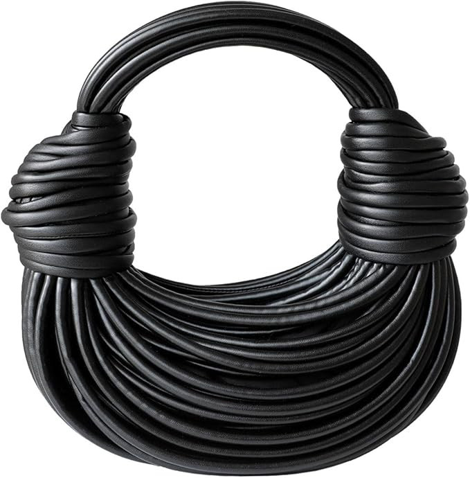 MMKJHNBHQ Bread Knotted Bag Special-Interest Design Fashion Handbag Hand-Held Bag Hand-Woven Nood... | Amazon (US)