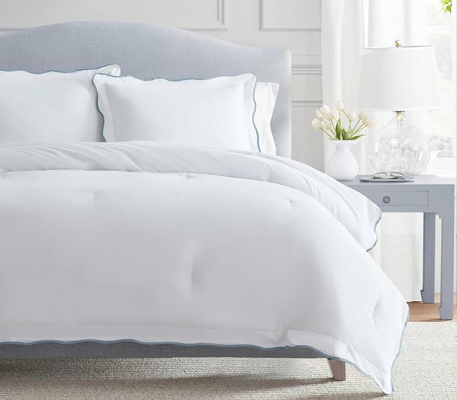 Martha Stewart - King Comforter Set, Crisp & Smooth Bedding with a Cotton Percale Lightweight Fee... | Amazon (US)