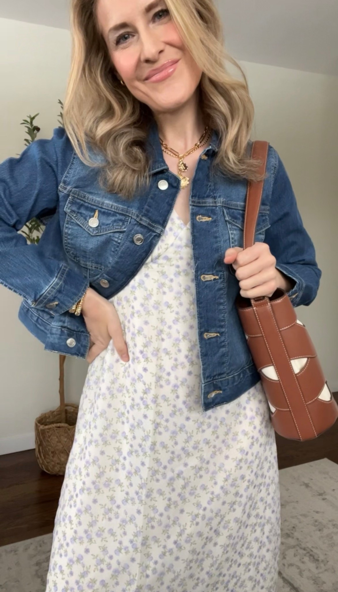 I’ll always love a denim jacket with a dress! I sized up one to a medium in each of these (I usually grab a medium in jackets and this dress is juniors so I also usually go up one size in this brand). #walmartfashion 