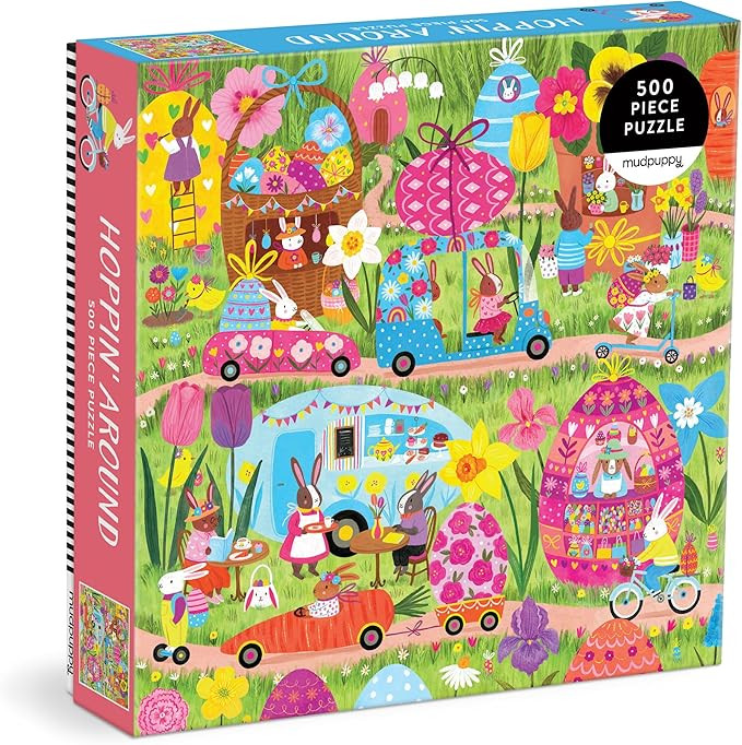 Mudpuppy Hoppin Around – 500 Piece Family Jigsaw Puzzle with Colorful and Fun Illustrations of ... | Amazon (US)