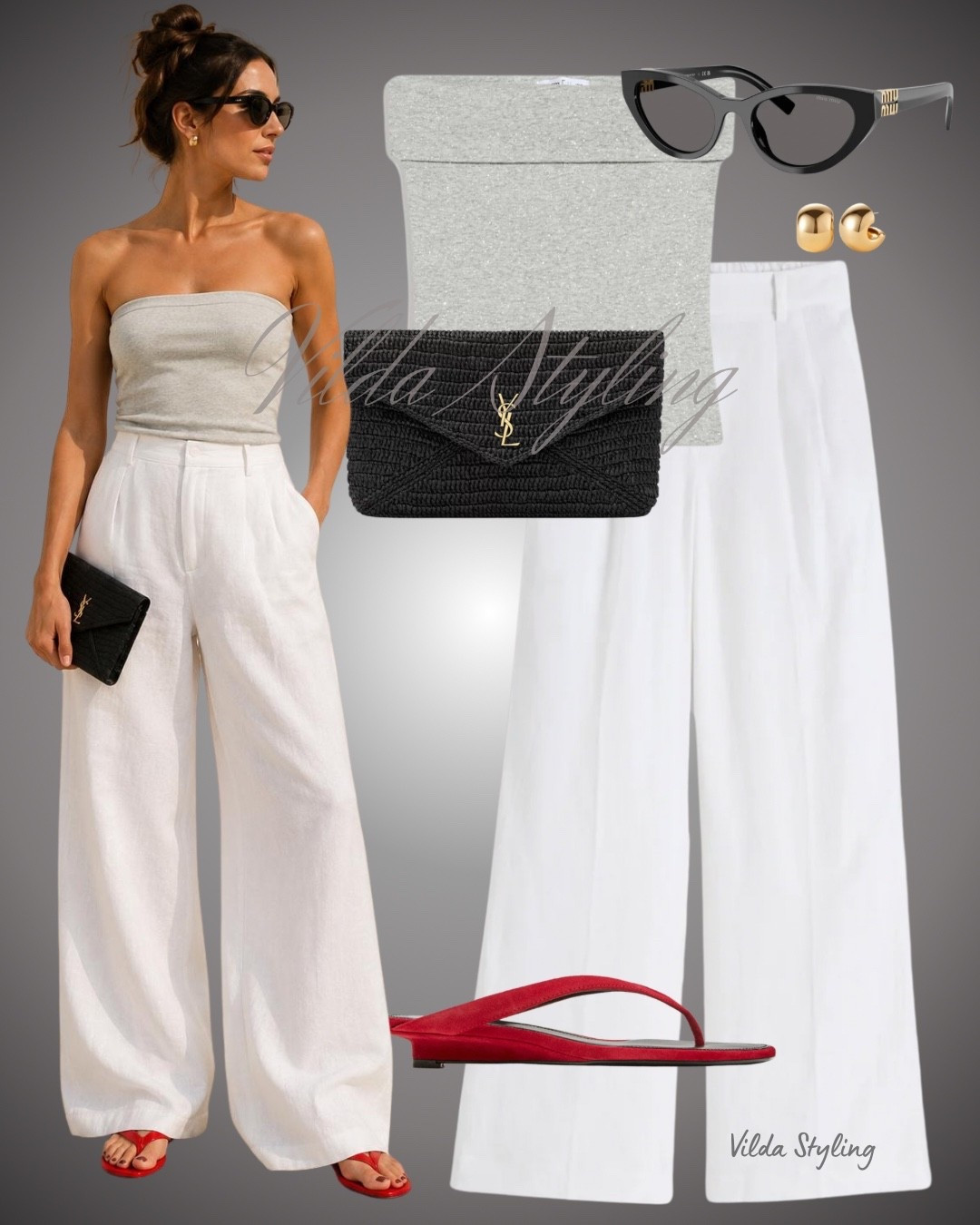 Minimal, timeless, and so easy to wear. White linen + a bold red sandal = the ultimate summer combo. ☀️✨

#LTKsummer #LTKeurope #LTKstyletip