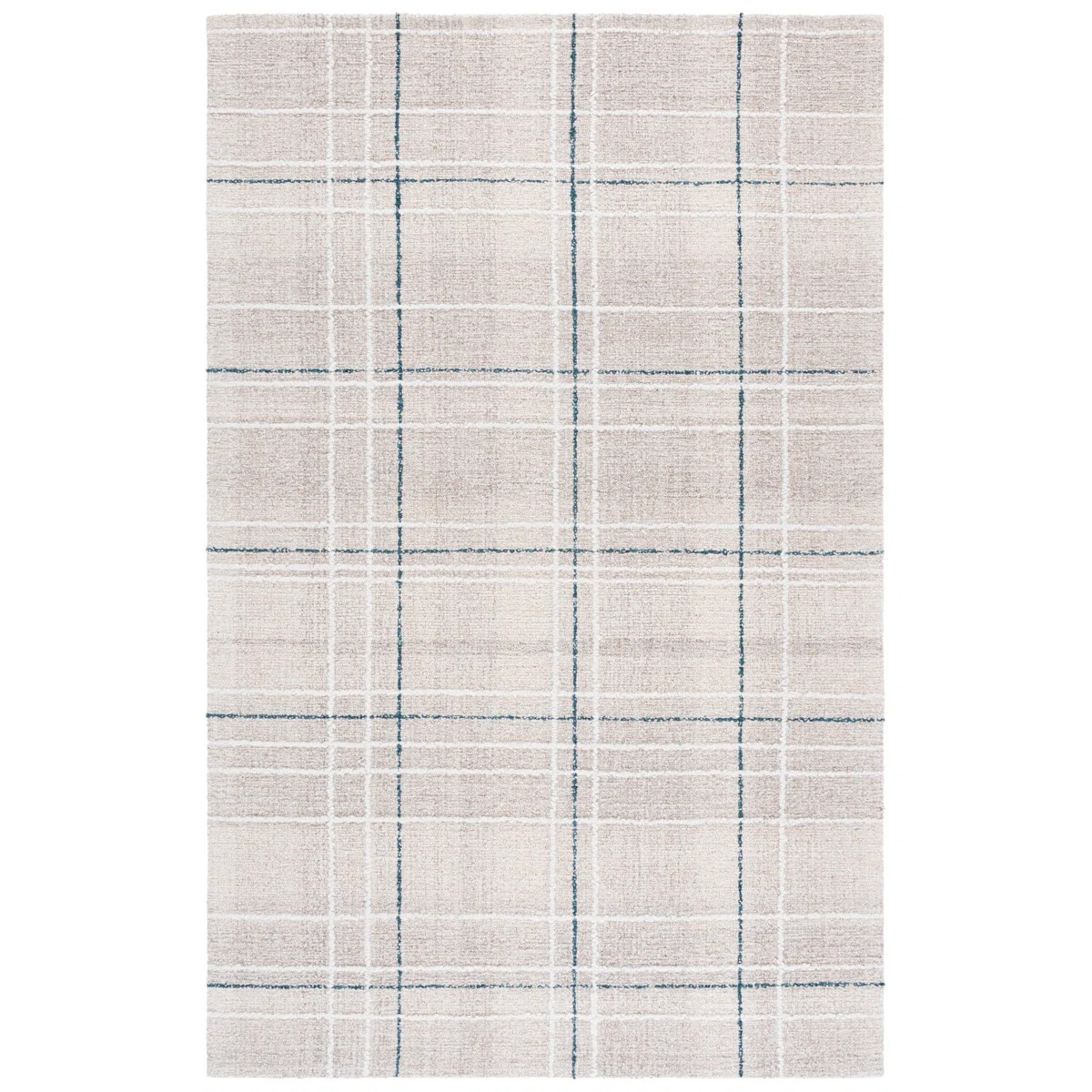 Genre 503 Hand Tufted 80% Wool; 20% Cotton Plaid Rug | Wayfair North America