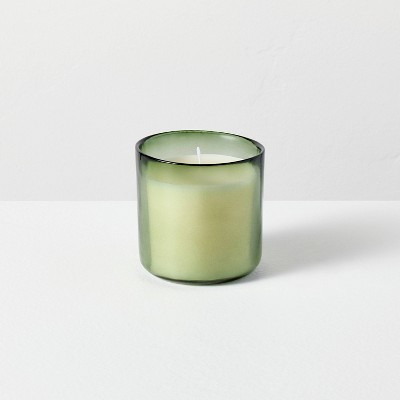 Small Glass Seasonal Berry Leaf and Lemon Jar Candle Green 6oz - Hearth & Hand™ with Magnolia | Target