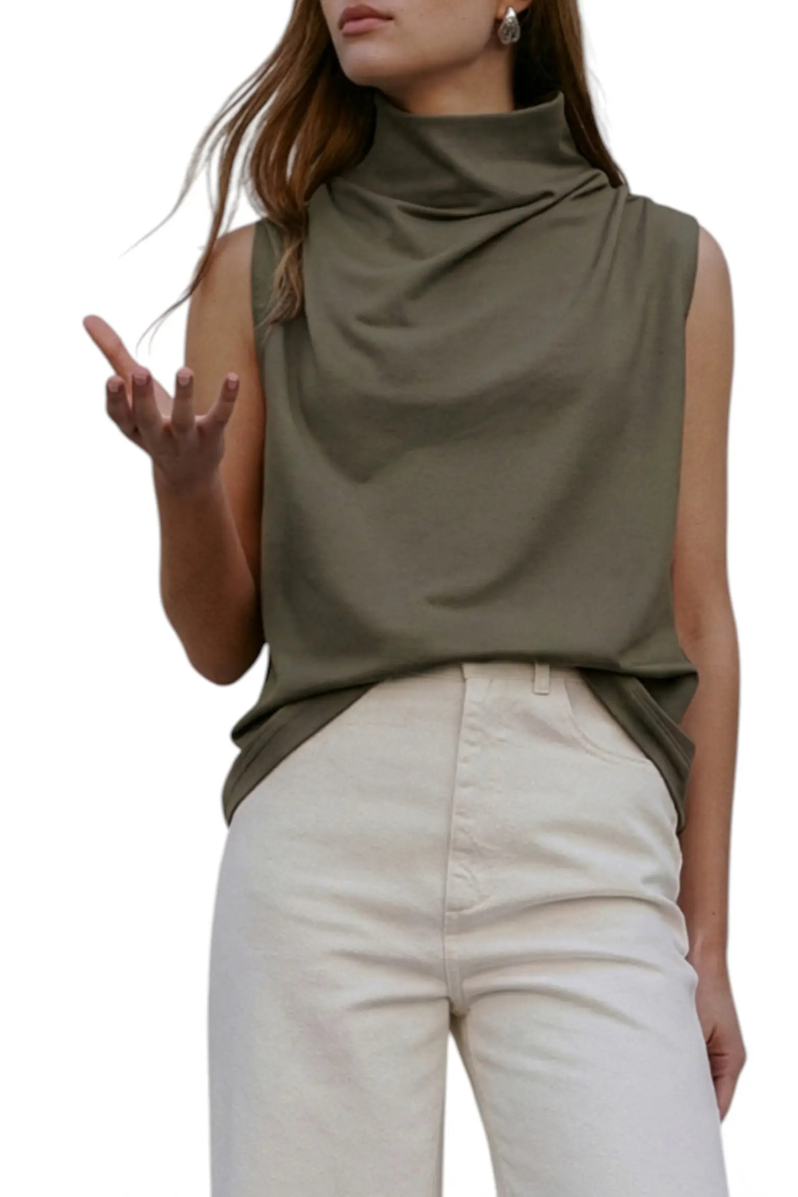 Finch French Terry Funnel Neck Top (Women) | Nordstrom | Nordstrom