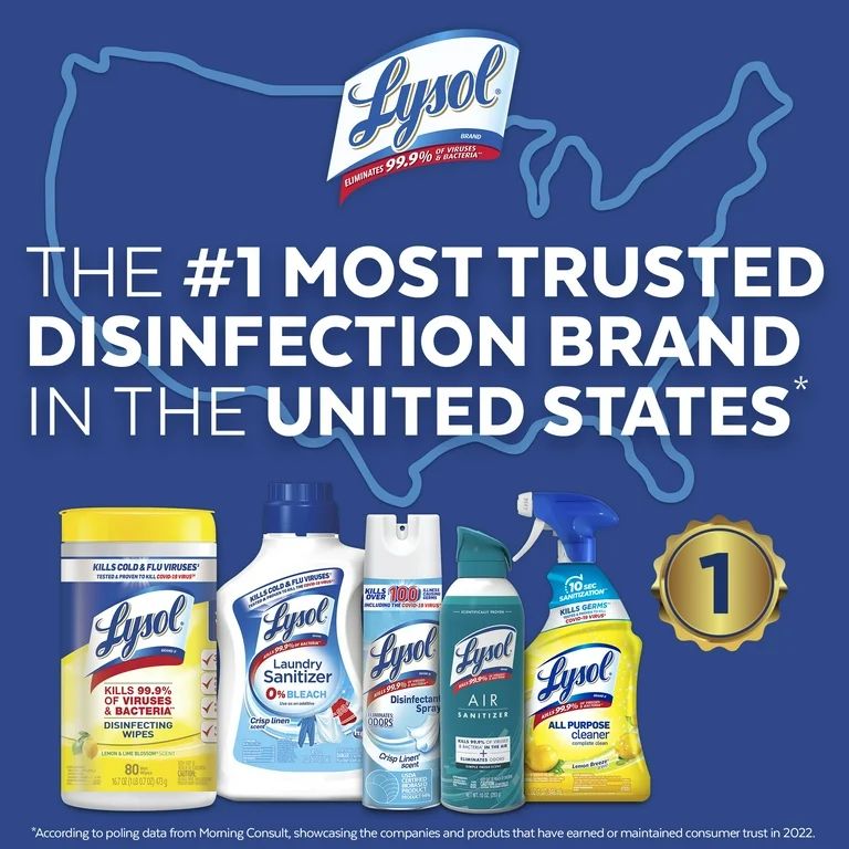 Lysol Air Sanitizer Spray, For Air Sanitization and Odor Elimination, White Linen Scent, 10 Fl. O... | Walmart (US)