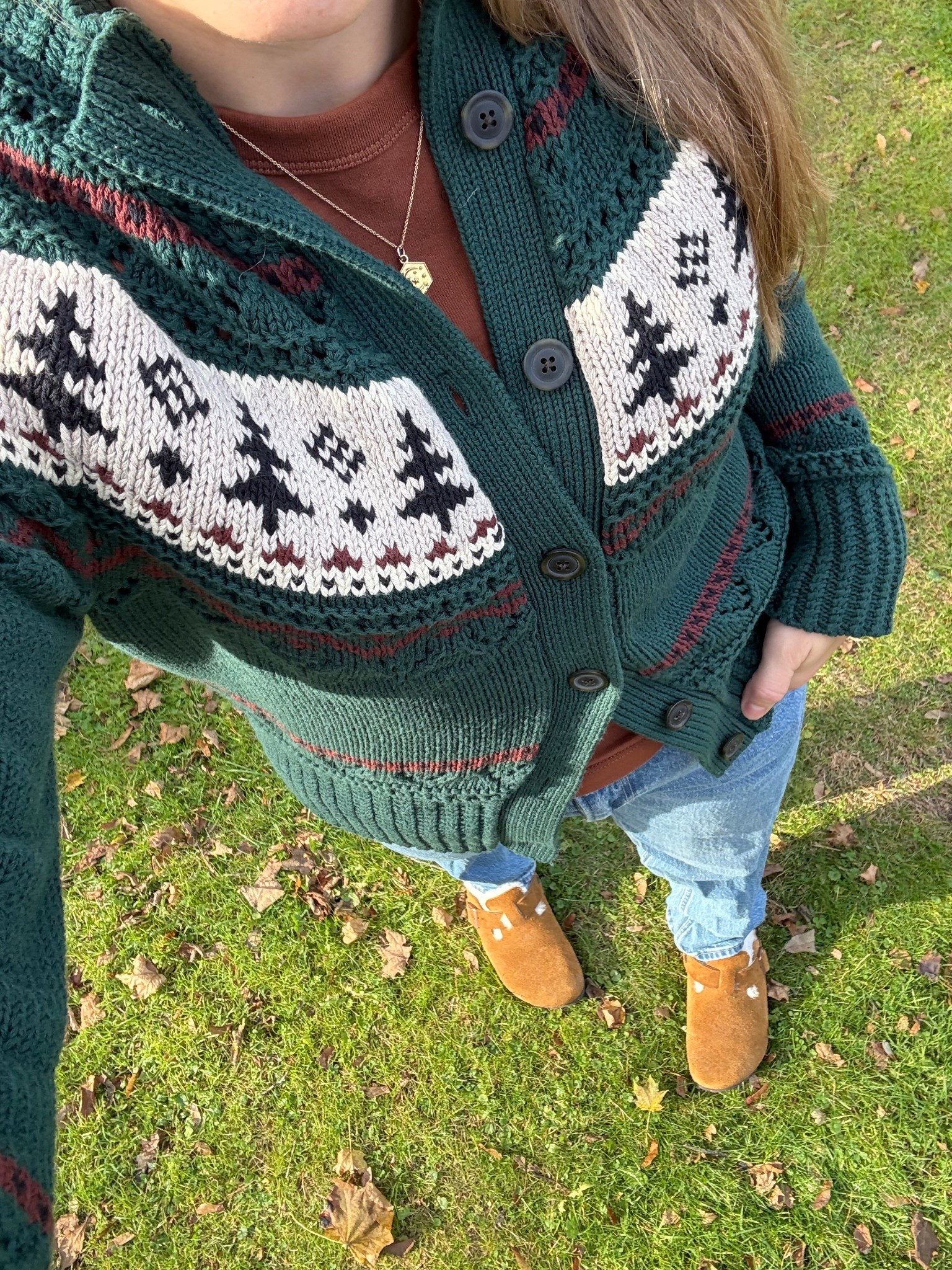 This sweater is so perfect for the holidays! Wearing a size S. Love that it’s 100% cotton 

Cotton sweater, Christmas sweater, cotton cardigan, evergreen, clogs, casual holiday outfit, tree sweater, ll bean 

#LTKSeasonal #LTKHoliday #LTKGiftGuide