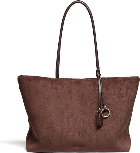 BOSTANTEN Slouchy Work Tote Bag Lightweight Faux Suede Purse Large Handbag | Amazon (US)