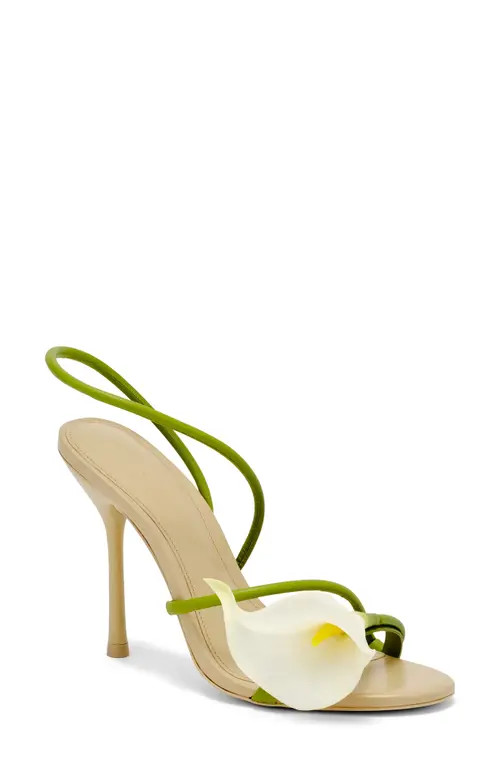 Cult Gaia Cassidy Calla Lily Slingback Sandal in Green Multi at Nordstrom, Size 38 | Nordstrom