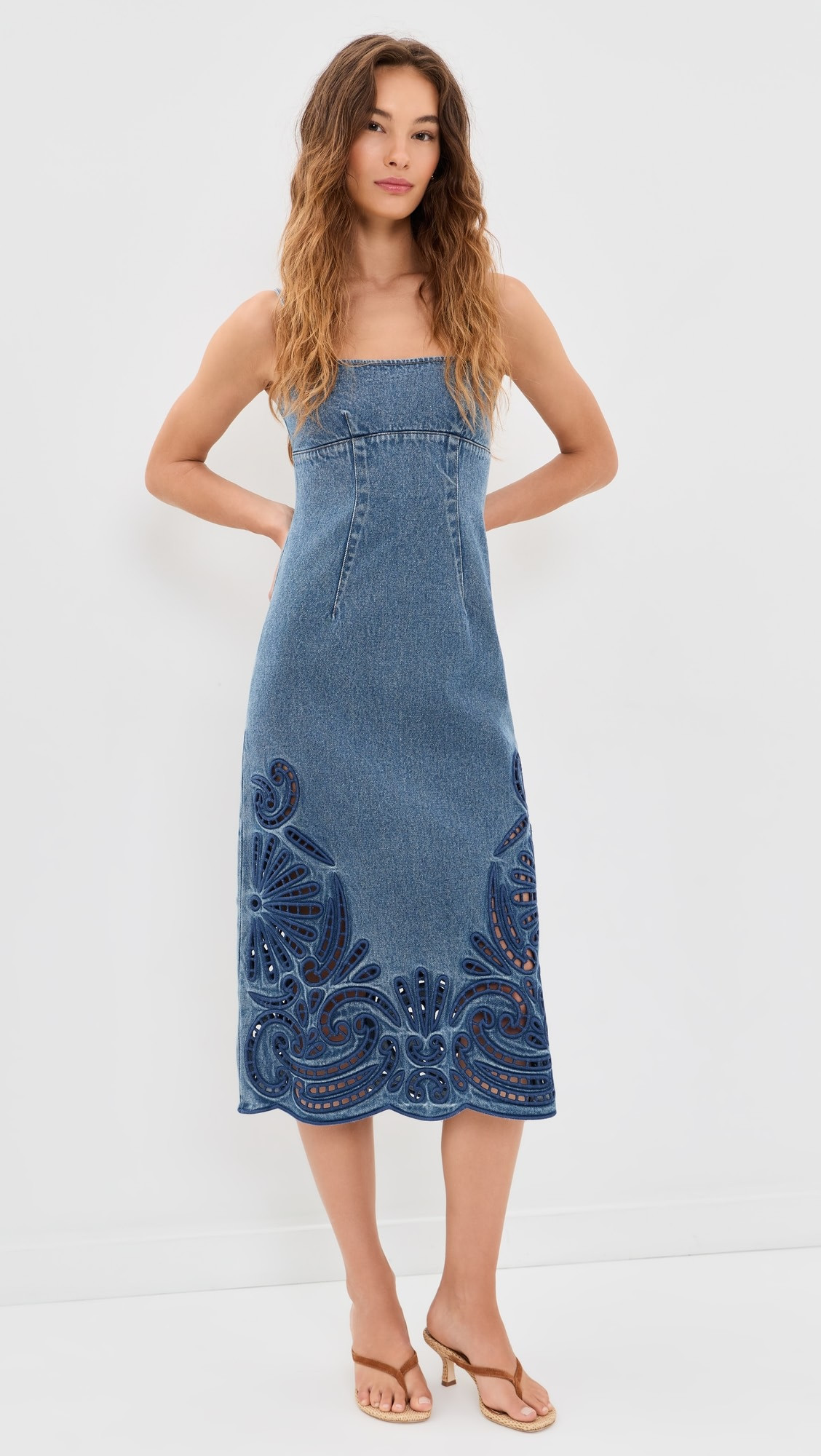 The Jane Eyelet Denim Dress | Shopbop