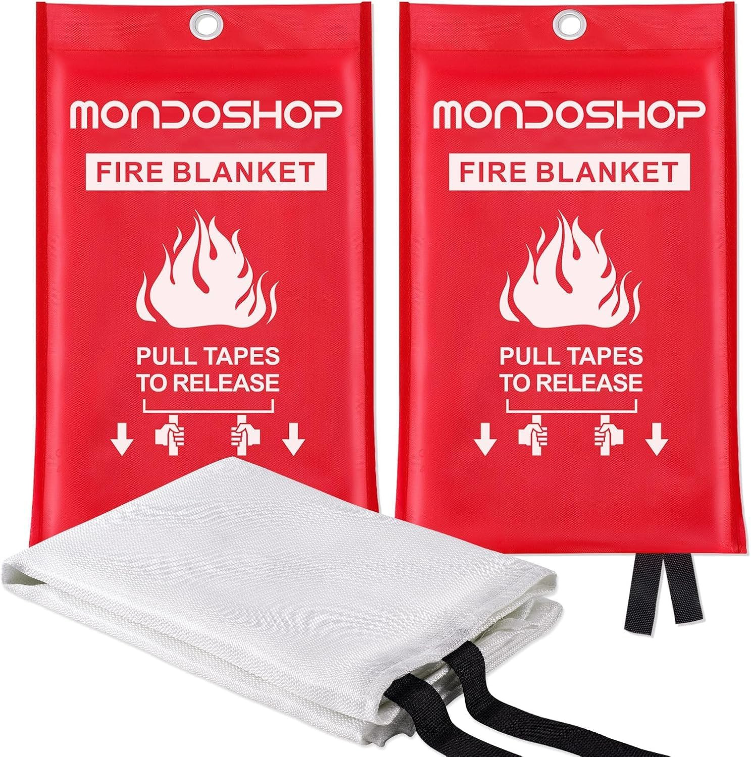 Mondoshop Fire Blankets Emergency for Kitchen Home - Emergency Fire Retardant Blanket for Home Fi... | Amazon (US)