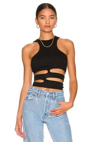 superdown Cassie Cut Out Top in Black from Revolve.com | Revolve Clothing (Global)