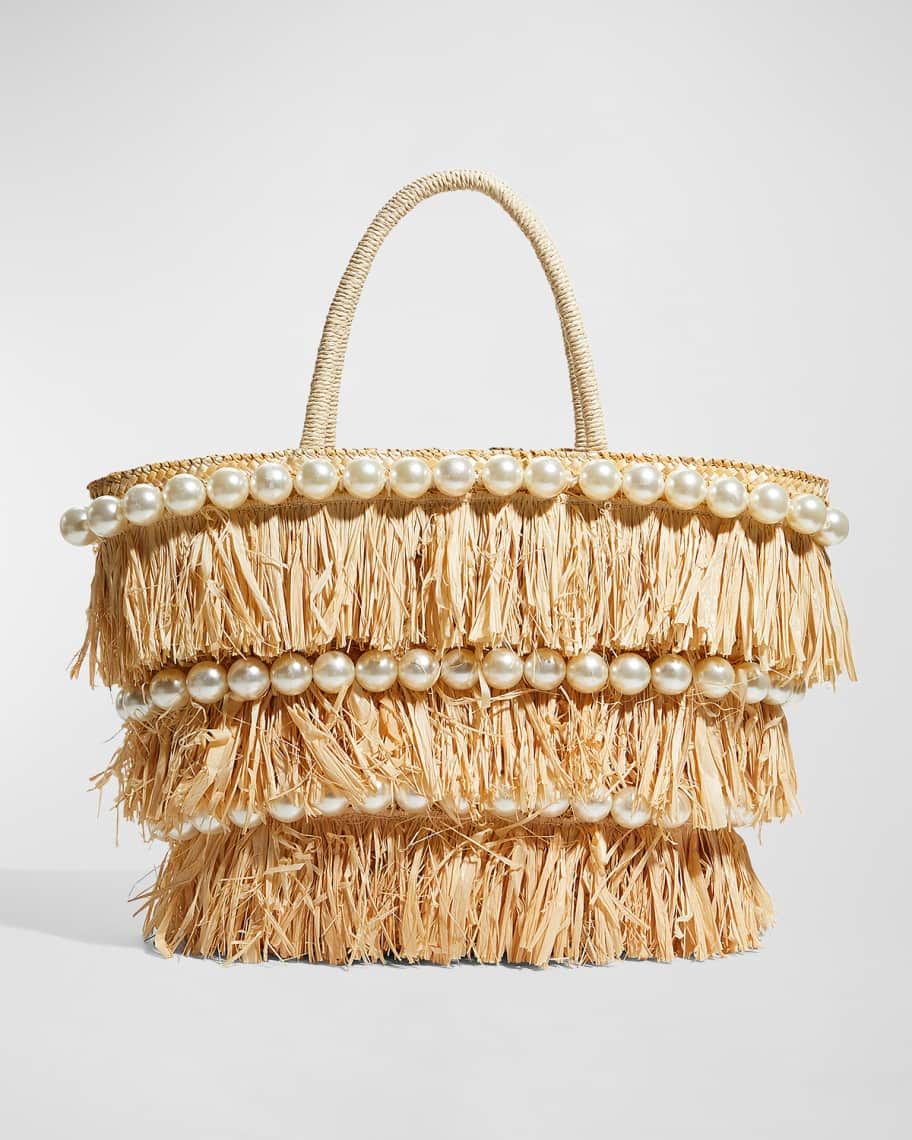 Oliva Pearly Stud Tote Bag | Neiman Marcus