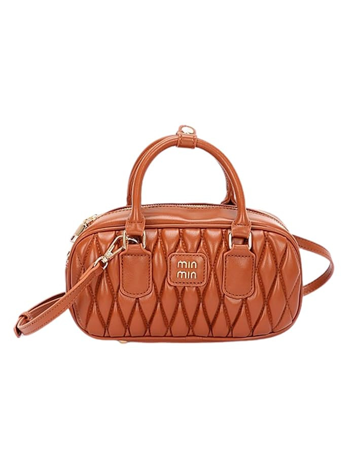 Faux Leather Quilted Convertible Crossbody Bag for Women Luxury Designer Inspired Shoulder Purse ... | Amazon (US)