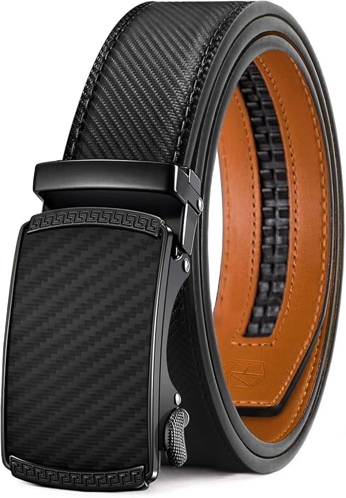 Zitahli Belt Men, Ratchet Belt Dress with 1 3/8" Premium Leather,Slide Belt with Easier Adjustabl... | Amazon (US)