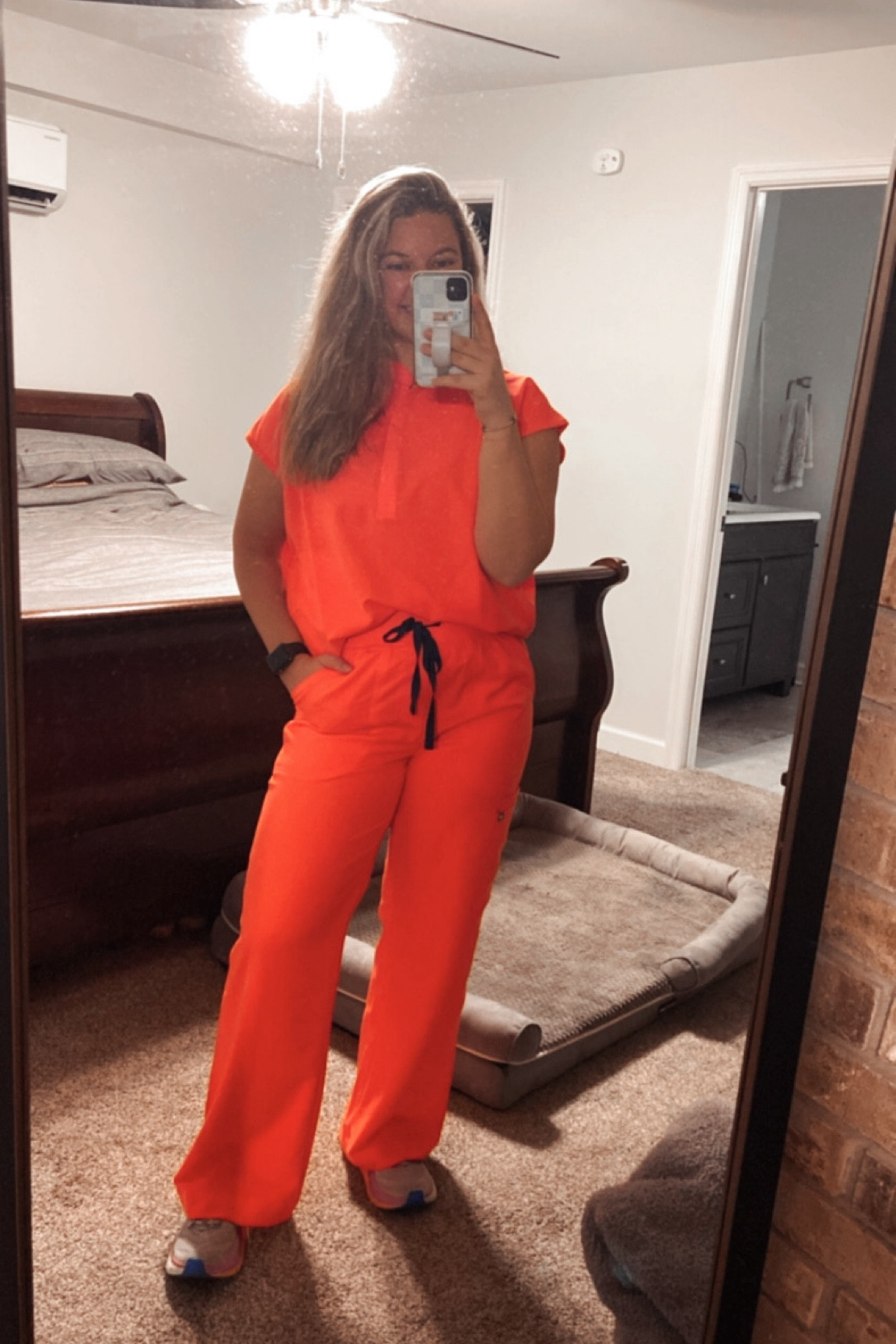 FIGS new fiery coral scrubs! Obsessed with this new color and this new style pant! Soooo comfortable! 

FIGS / Scrubs / Nurse 

#LTKfindsunder50 #LTKworkwear #LTKstyletip