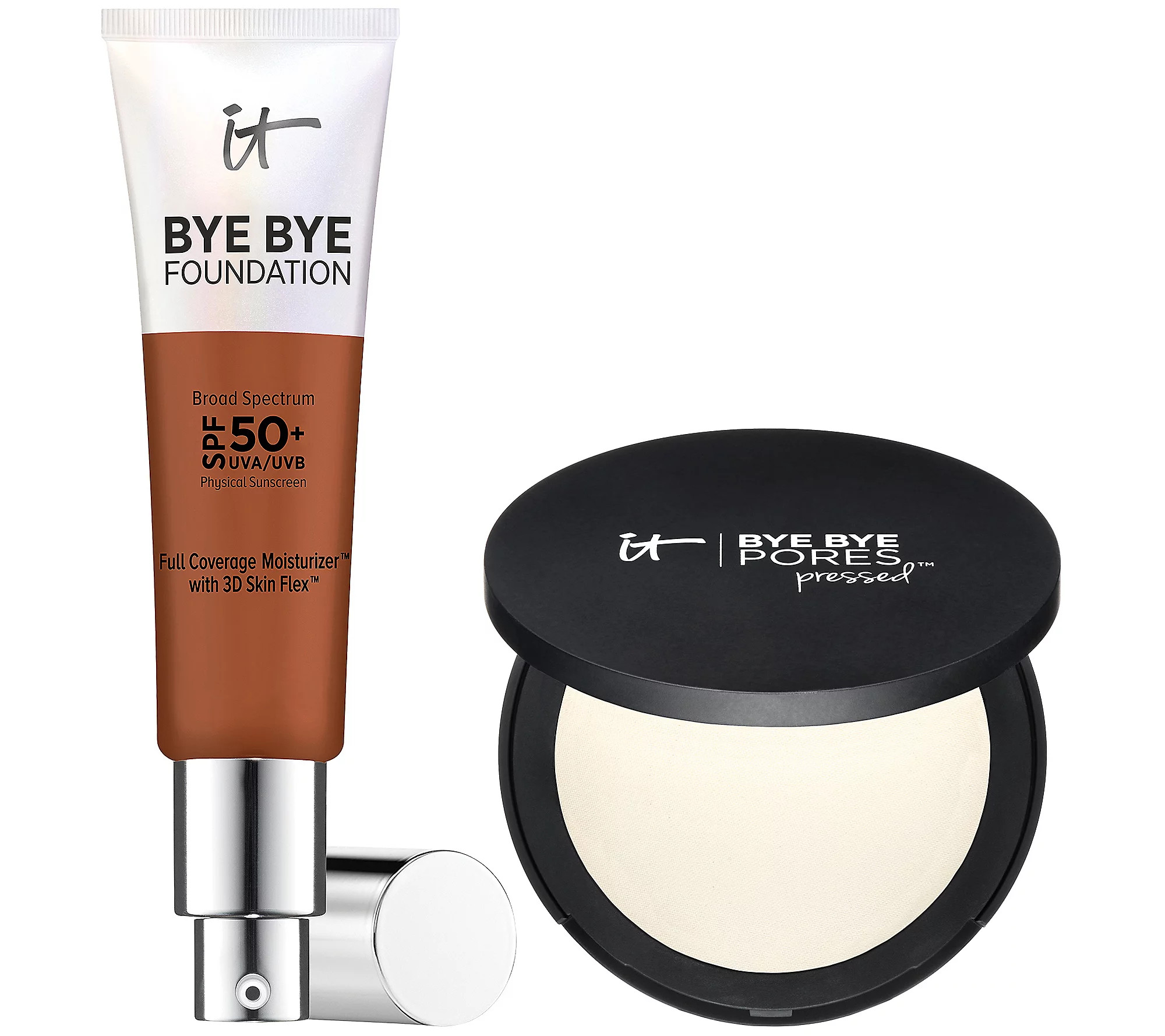 IT Cosmetics Bye Bye Foundation & Setting Powder Duo | QVC