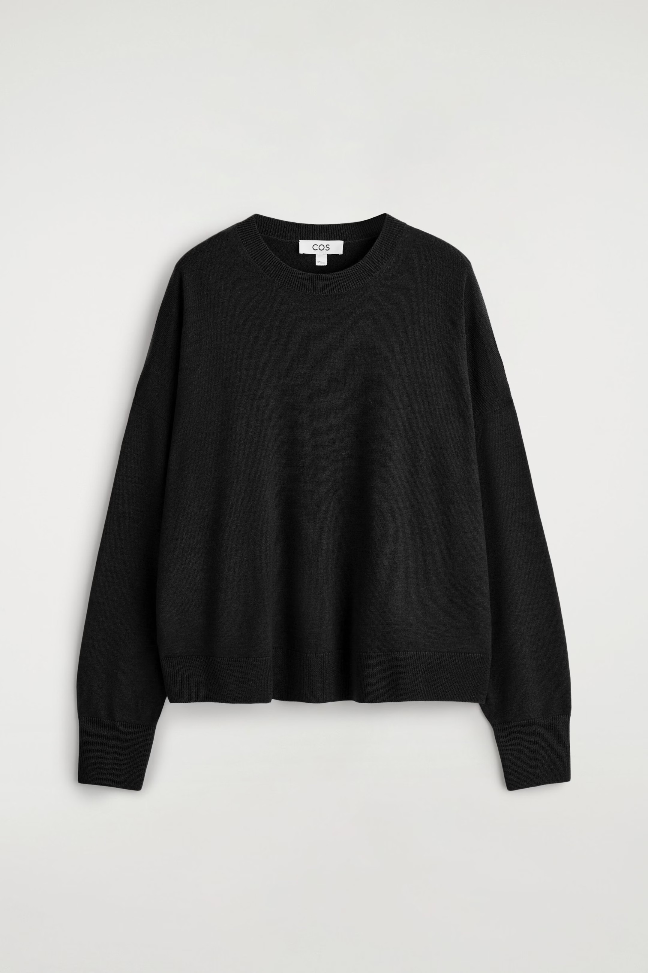 MERINO WOOL CREW-NECK JUMPER - BLACK | COS EE | COS (EU)