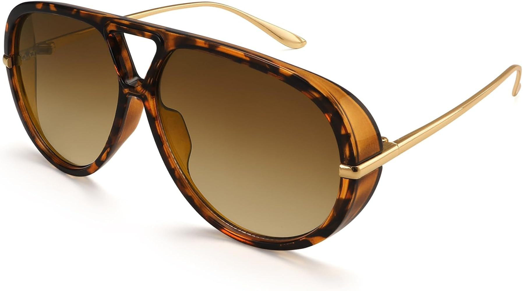 Dollger Oversized Aviator Sunglasses for Women Trendy Retro Large Frame Designer Ladies Shades Su... | Amazon (US)