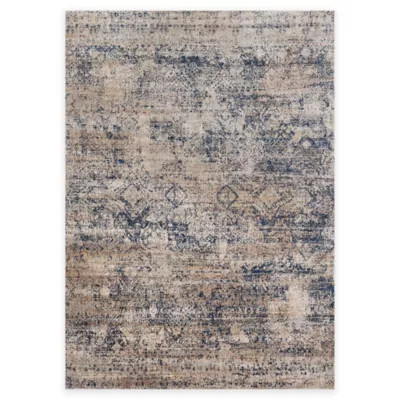 Loloi Rugs Anastasia Canvas 9-Foot 6-Inch Round Area Rug in Blue | Bed Bath & Beyond