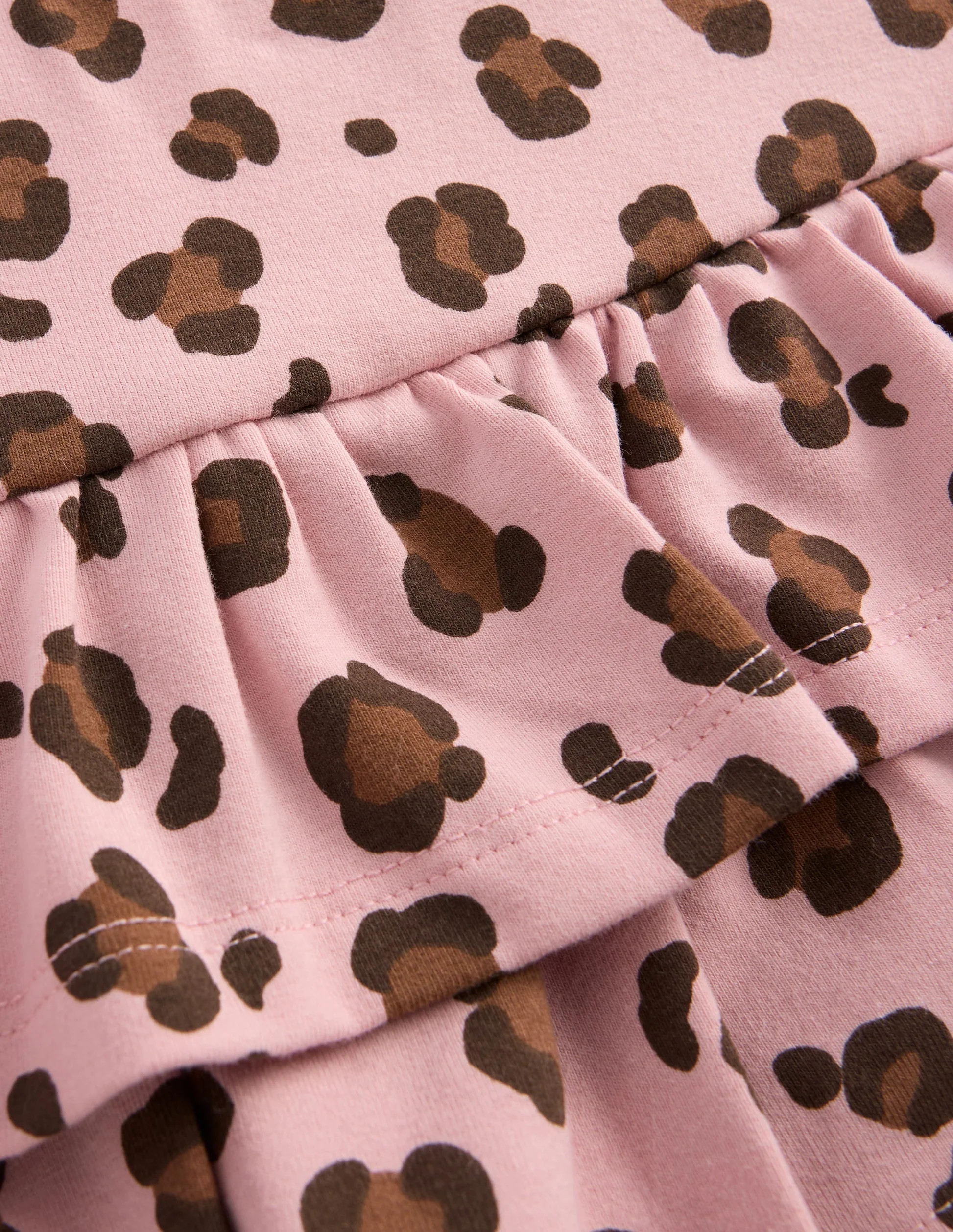 Frill Jersey Skort-Pink Leopard | Boden (US)