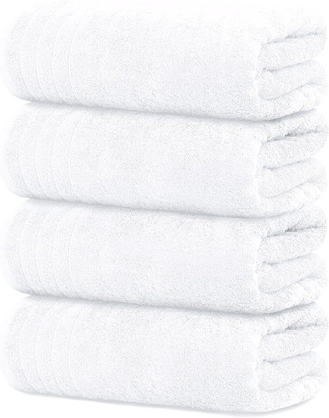 Tens Towels Large Bath Towels, 100% Cotton, 30 x 60 Inches Extra Large Bath Towels, Lighter Weigh... | Amazon (US)