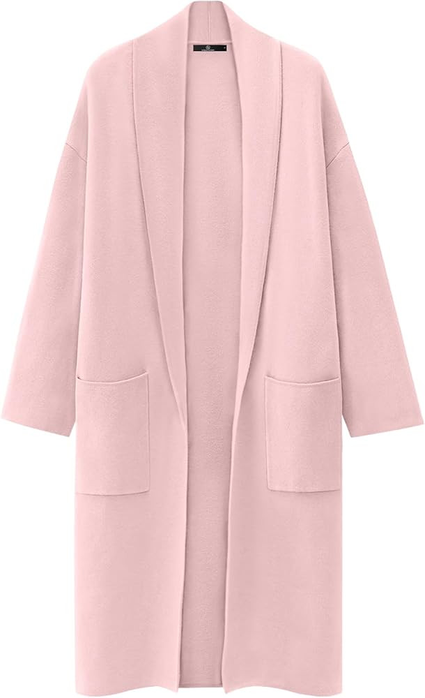 LILLUSORY Women's Oversized Long Cardigan Sweaters 2023 Fall Trendy Coatigan Lightweight Jackets ... | Amazon (US)