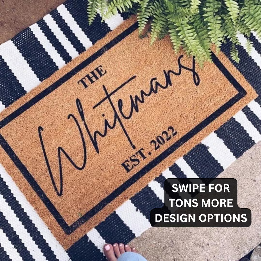 Personalized Christmas Gift | Personalized Gifts for Her | Gift for Women | Custom Door Mat | Chr... | Etsy (US)
