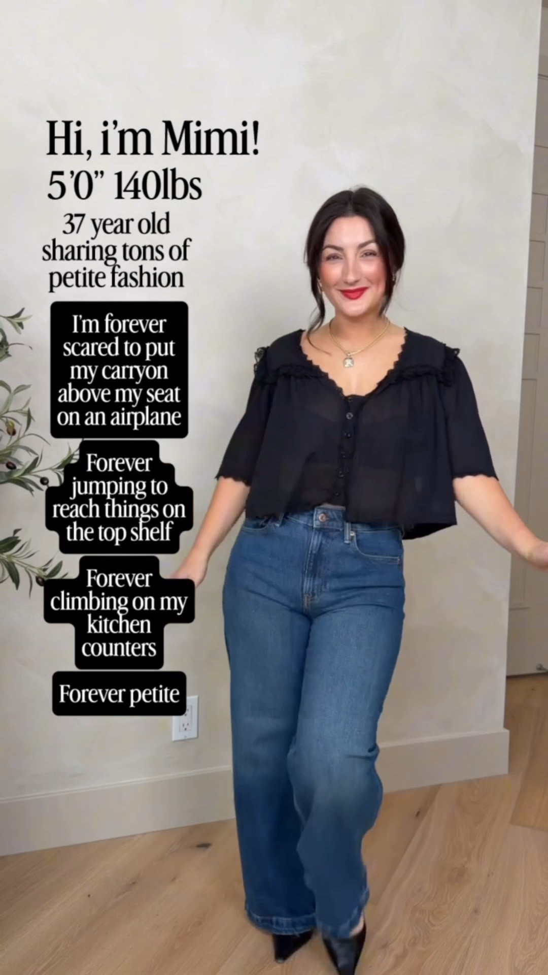 Hi, i’m Mimi!! A 5’0” (140lb) fashion lover who enjoys sharing my life here on the internet!!

If you’re short like me and you’re looking to feel confident again in what you wear, then this is your space! Welcome!!

And if you’re not short.. you also belong here! Because everyone is always and will always be welcome here!! ✨

Sizing info: 
Gap jeans size 4 petite, Levi's size 28, Brown pants size small, Green pants size small 27.5", Dress size small, Leopard top size medium, Other tops size small

#LTKootd #LTKSaleAlert #LTKPetite