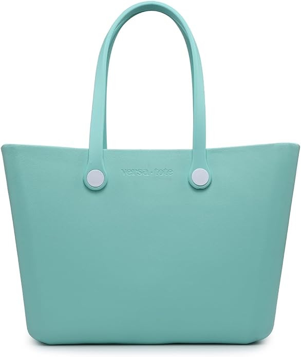 CARRIE Large Rubber Beach Bag Lightweight Waterproof Washable Durable Travel Tote for Boat Pool S... | Amazon (US)