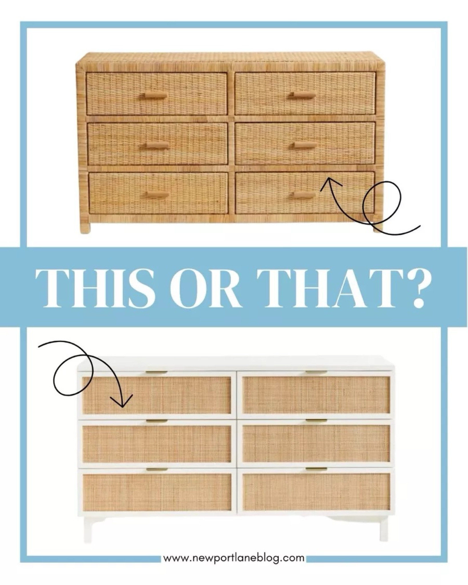 Coastal home decor, coastal furniture, wood dresser, white dresser, rattan dresser, wicker dresser 
10/10


#LTKStyleTip #LTKHome