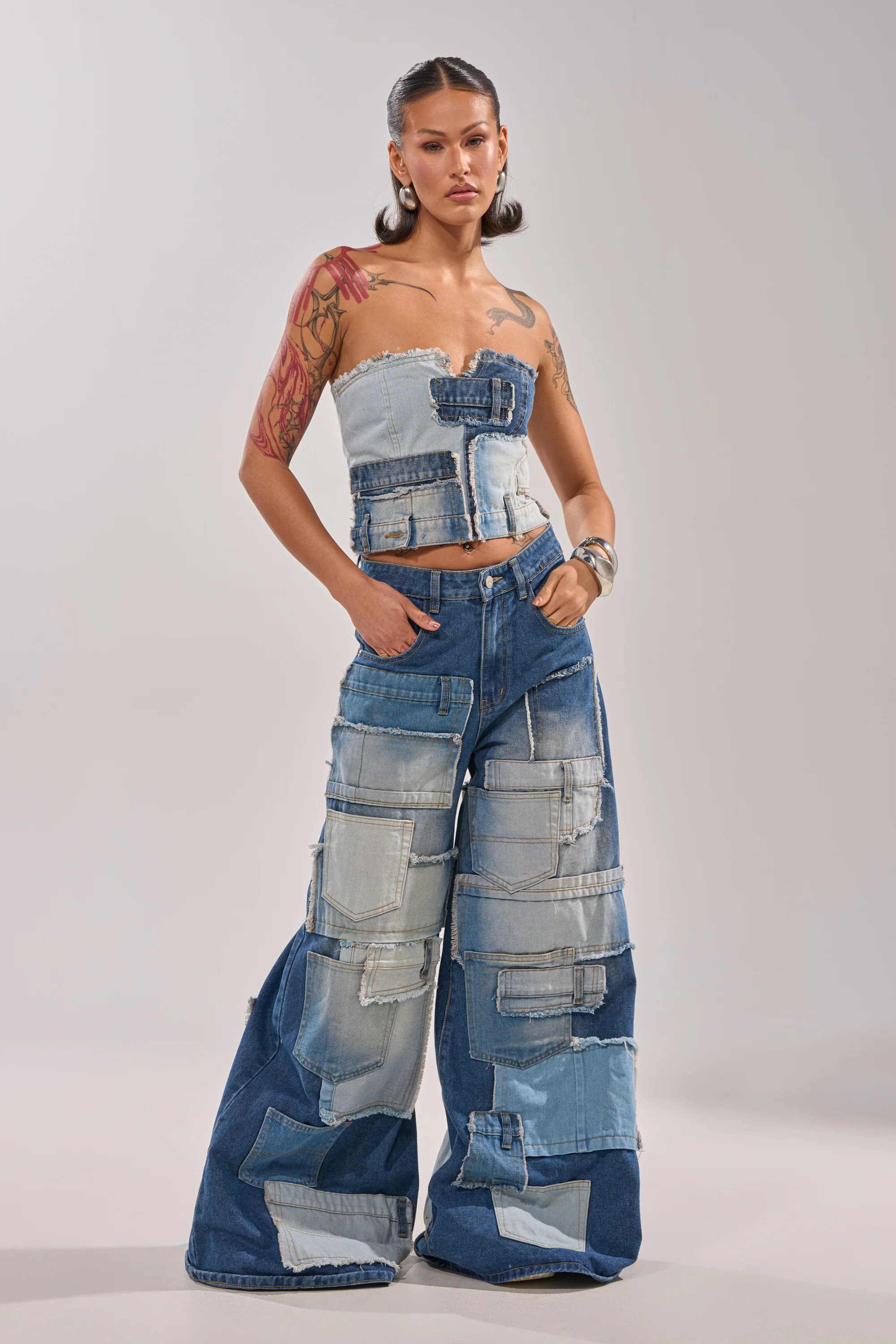 PATCH ME UP RELAXED DENIM | AKIRA