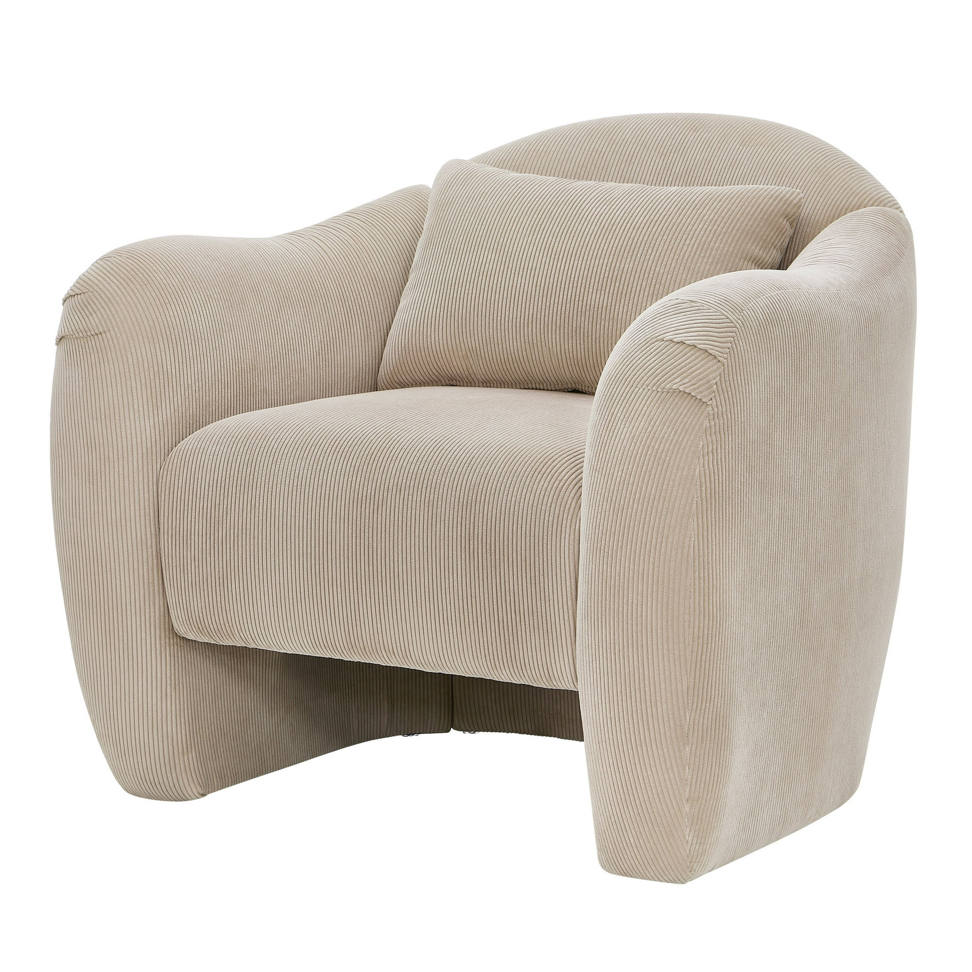 Beautiful Barrymore Teddy Accent Chair by Drew Barrymore, Fawn Cord | Walmart (US)