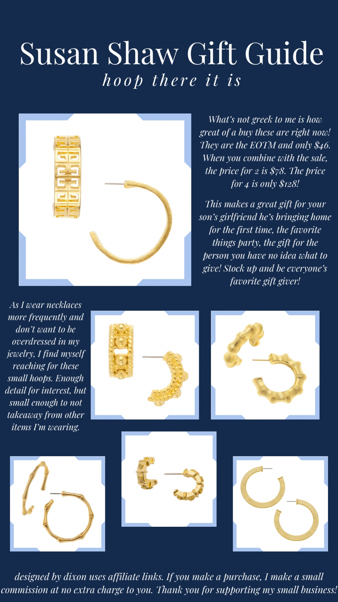 Can’t go wrong with hoops! 15% off $75 or 30% off $150! 

#LTKHoliday #LTKGiftGuide #LTKHolidaySale