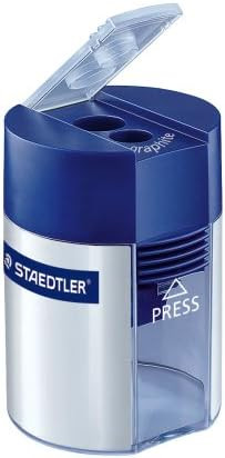 Staedtler Double Hole Pencil Sharpener, Two Holes for Standard Pencils, Large Colored Pencils, an... | Amazon (US)