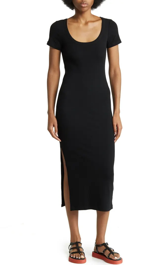 Rib T-shirt Midi Dress | Nordstrom Rack