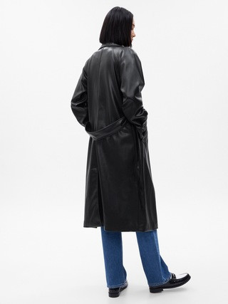 Vegan Leather Trench Coat | Gap (US)