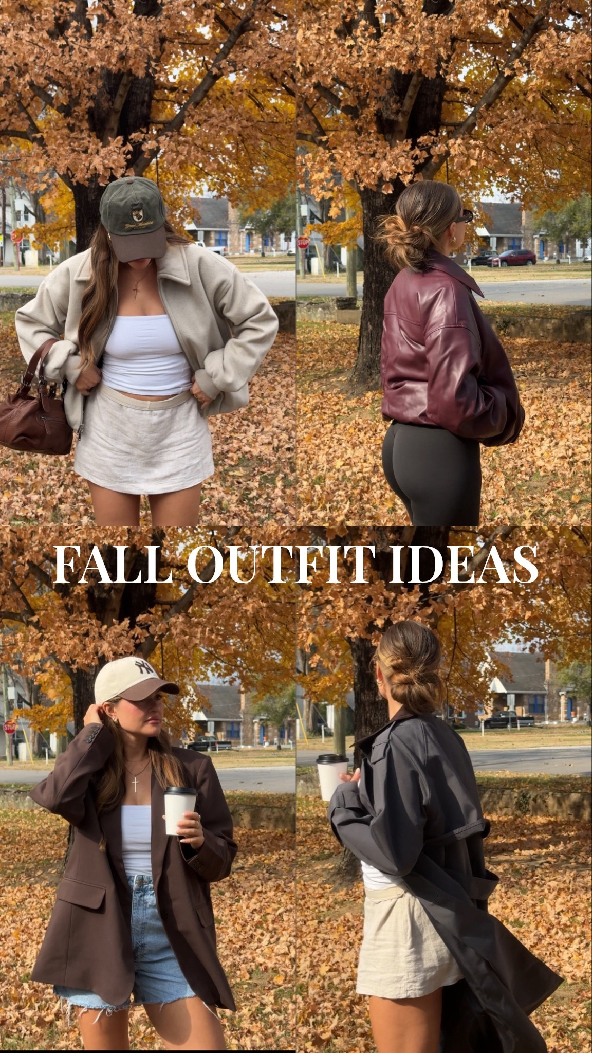 #abercrombiepartner all from @abercrombie & 25% - 50% off today - 12-1! code CYBERAF for an extra 15% off too 🤎 I’m in size S in the leggings, linen skort, and tube top, size M in all of the jackets & size 26 in the shorts! 

*Use code CYBERAF to get an additional 15% off everything in stores and online at checkout from 11/24/2025-12/1/2025 in US/CA. Excludes clearance and gift cards. See details online. #abercrombiepartner 

#LTKCyberWeek #LTKSaleAlert #LTKSeasonal