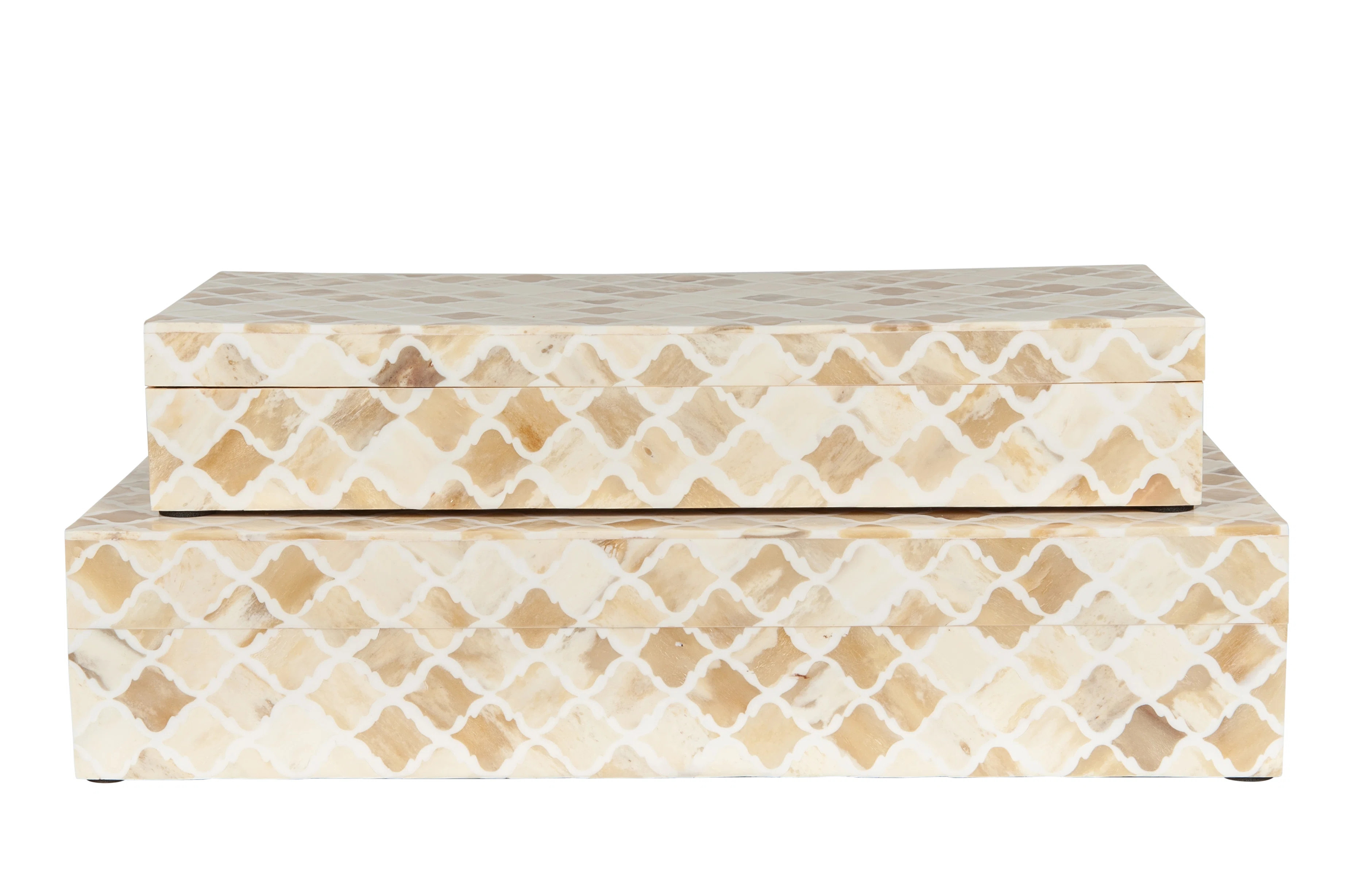Wood and Bone Inlay Decorative Box (Set of 2) | Wayfair North America