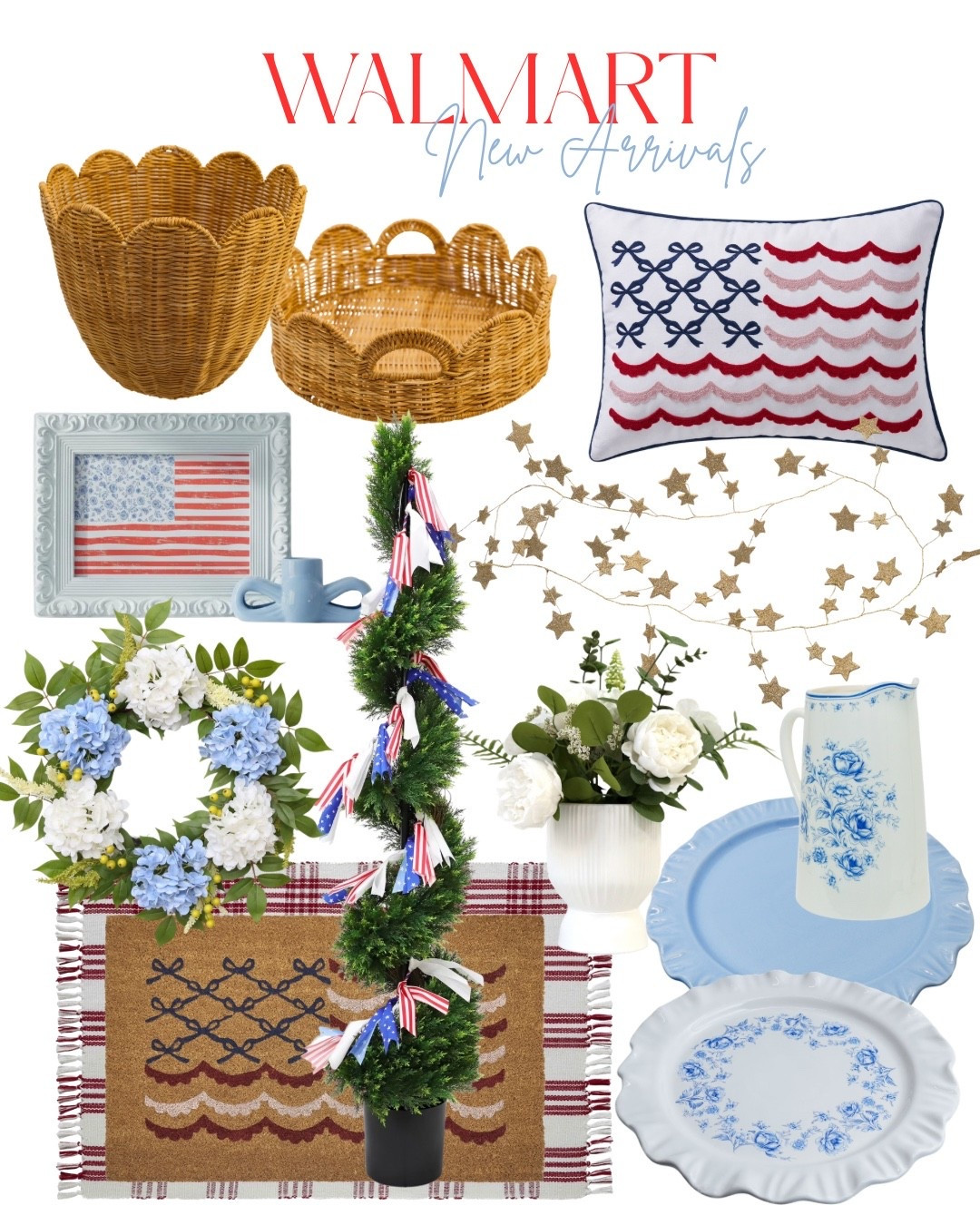 Walmart New Arrivals!! My Texas Home patriotic decor and more!! 

#LTKHome #LTKSeasonal