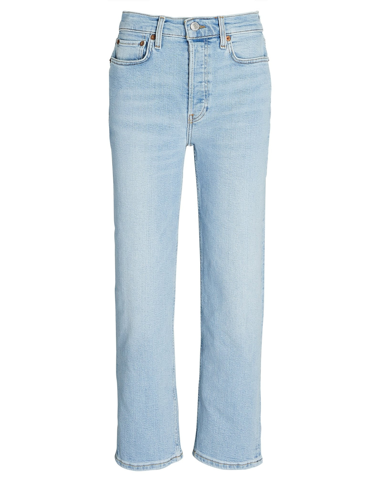 70s High-Rise Stove Pipe Jeans | INTERMIX
