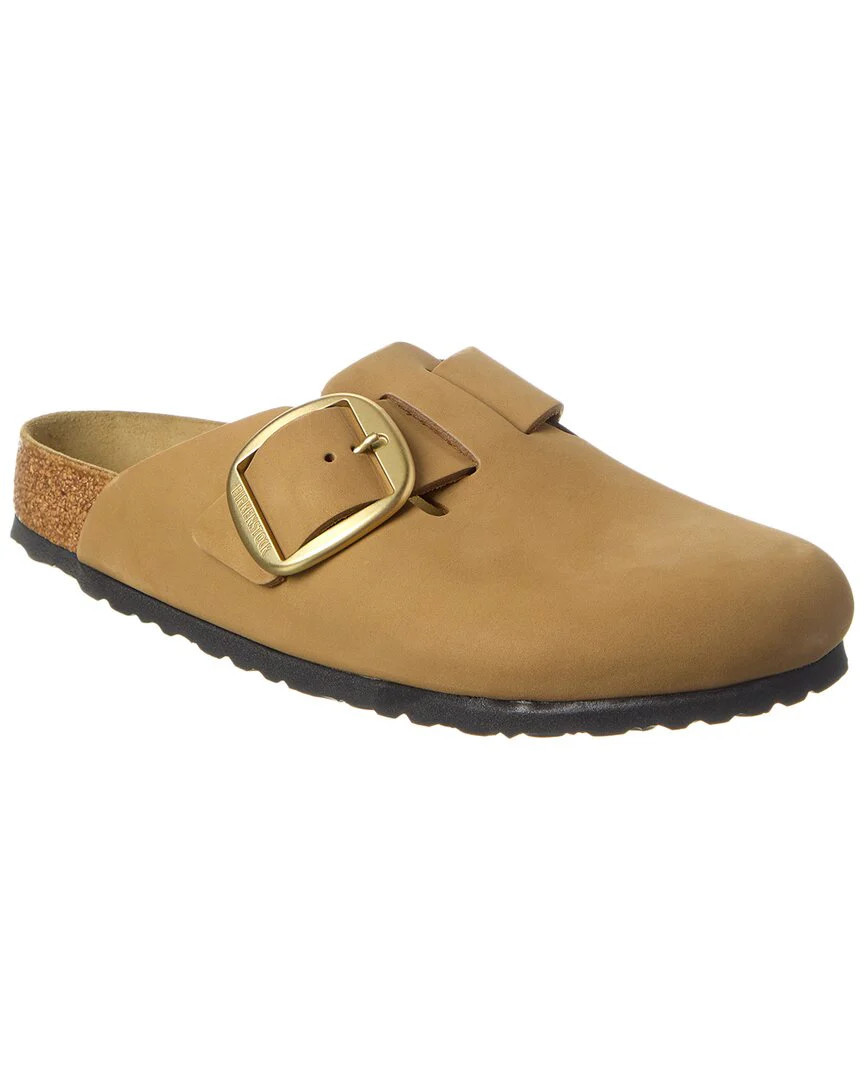 Birkenstock Boston Big Buckle Leather Clog | Shop Simon