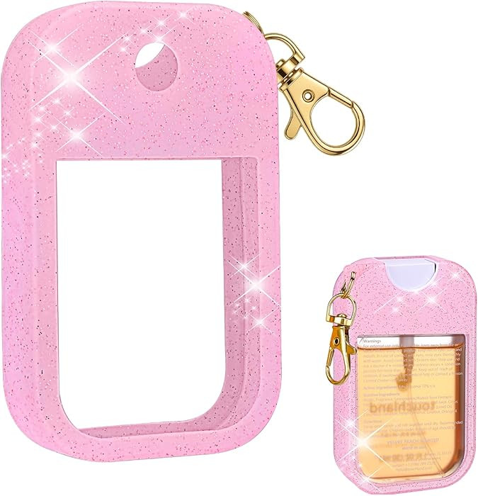 AIERSA Hand Sanitizer Spray Glitter Case Compatible with Touchland, Silicone Hand Sanitizer Case ... | Amazon (US)