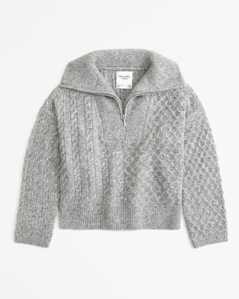 Cable Half-Zip Sweater | Abercrombie & Fitch (US)