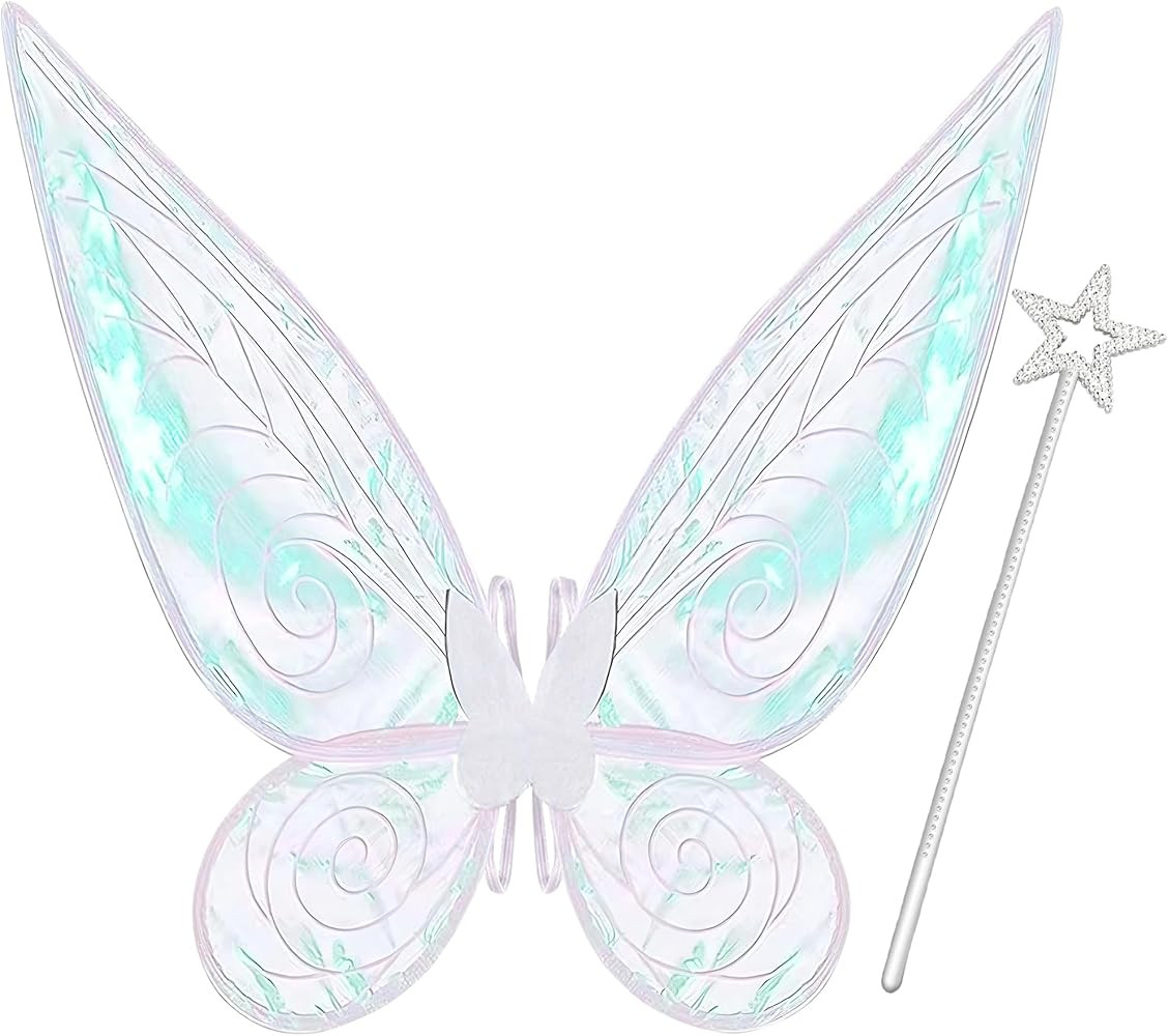 Fairy Wings, Butterfly Wings for Women Adults Fairy Costume Accessories for Halloween Cosplay Dre... | Amazon (US)