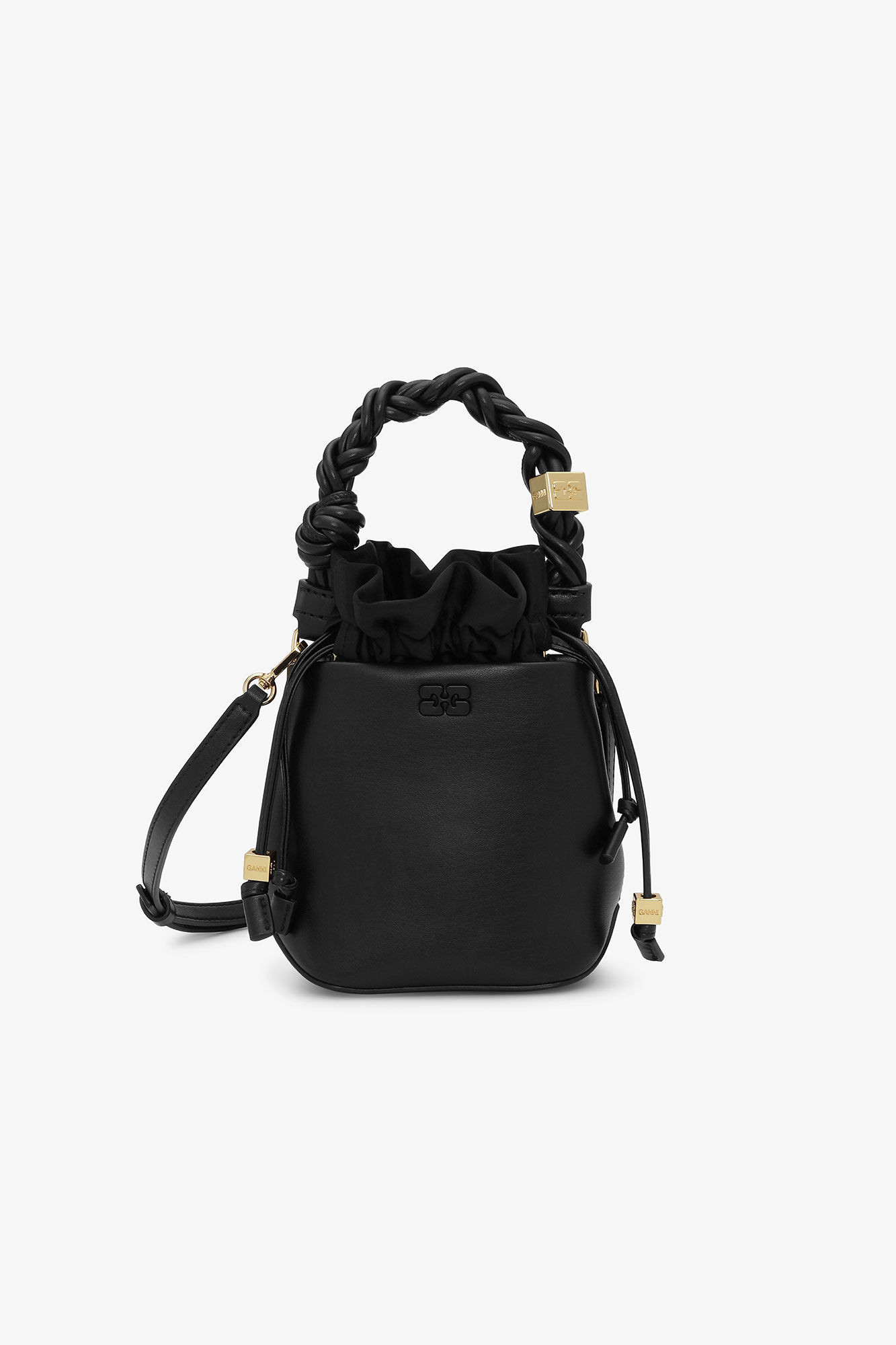 GANNI Black Mini Bou Bucket Bag | Ganni