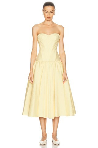 Alexis Summers Dress in Yellow | FWRD 