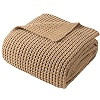 Waffle Knit Throw Blanket, Mustard Yellow Throw Blanket for Couch 50"x60" | Amazon (US)